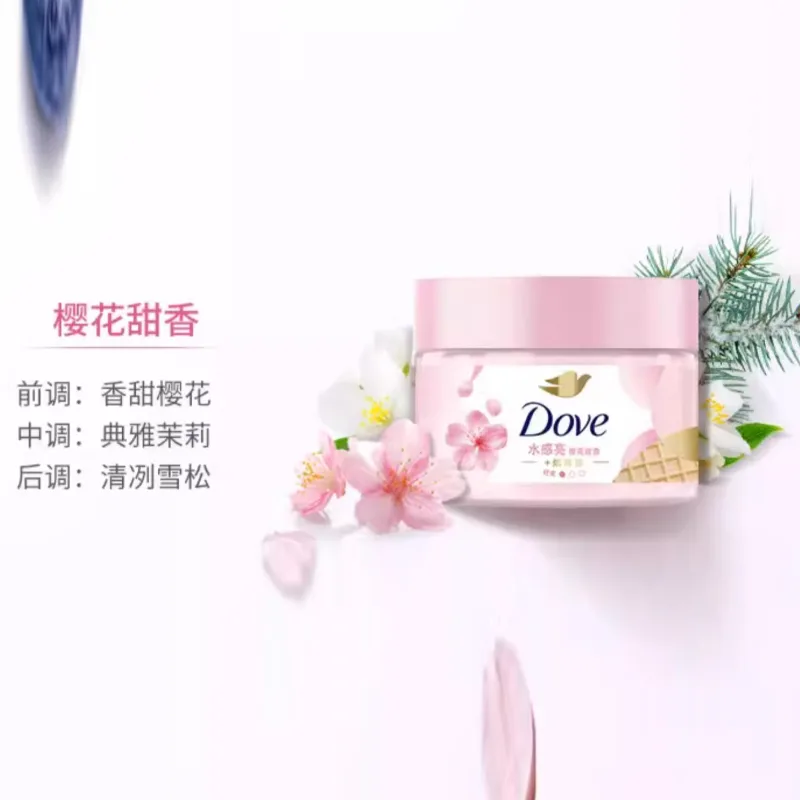 Dove Набор гелей для душа глубокого увлажнения с ароматическими эффектами 730 г+280 г, Two-Piece Set: White Peach Shower Gel 730g+Lemon Berry Scrub 280g — фото 4