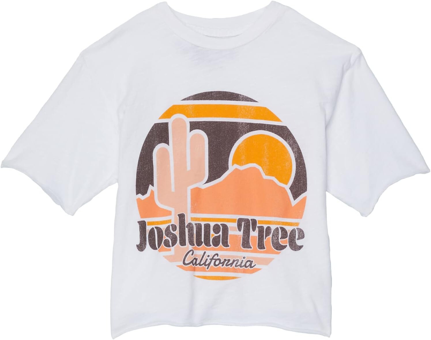 

Футболка The Original Retro Brand Kids Joshua Tree Slightly Cropped Tee, белый