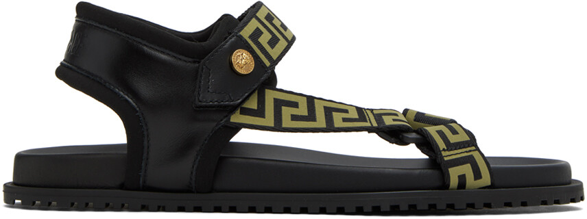 

Черные сандалии в стиле грека Versace