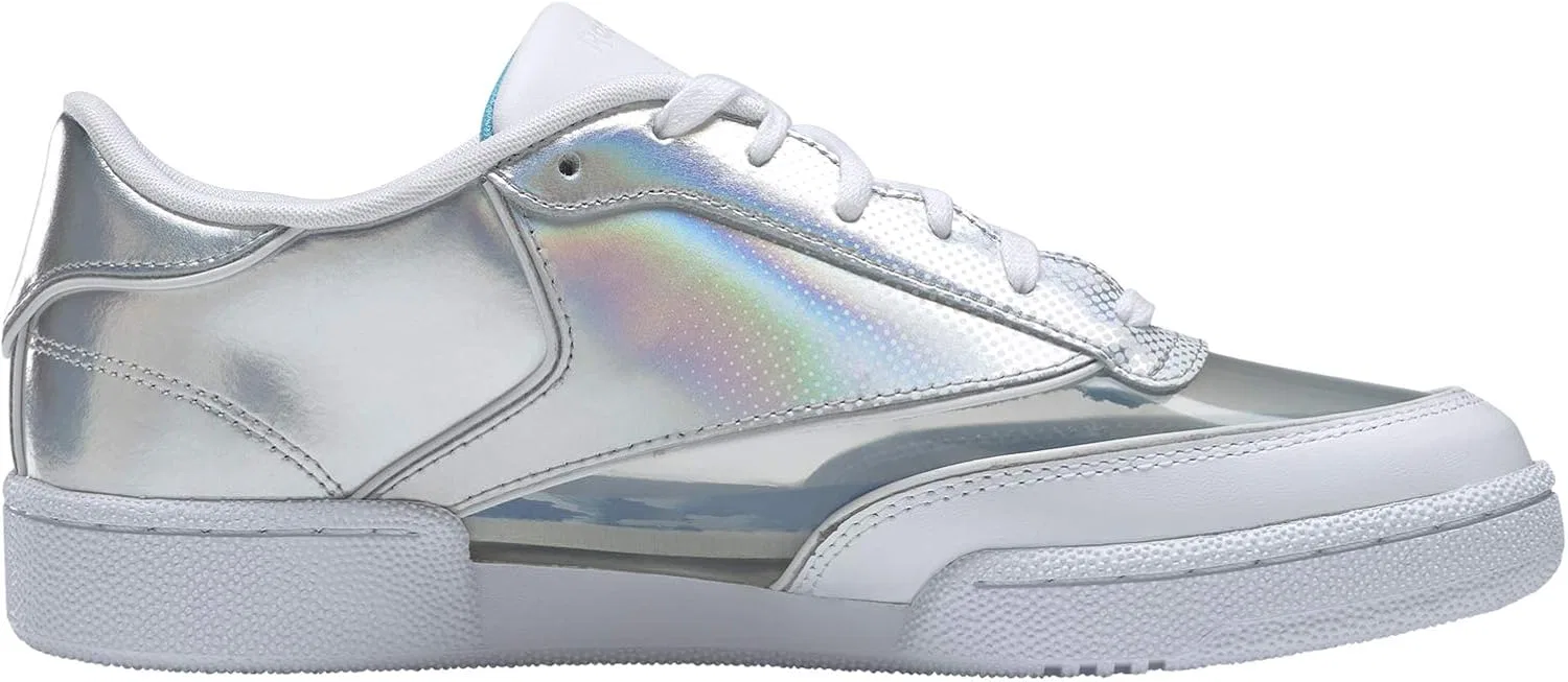 Кроссовки Wonder Woman Collection Reebok Club C Bulc, белый/серебристый металлик/белый — фото 2