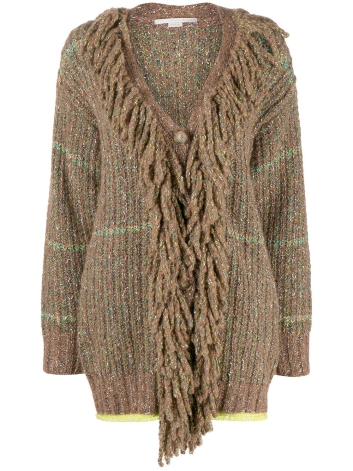 

Stella McCartney твидовый кардиган-пальто, коричневый