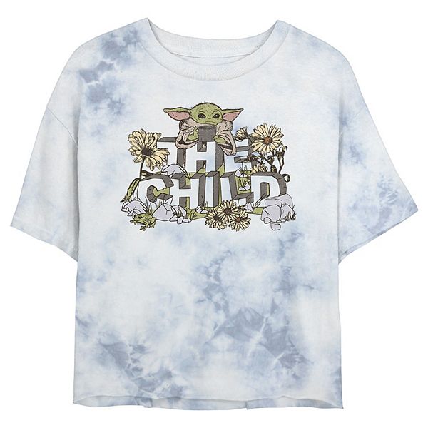 

Футболка Juniors' The Mandalorian Vintage Flower Child Wash Star Wars, Серый, Футболка Juniors' The Mandalorian Vintage Flower Child Wash Star Wars