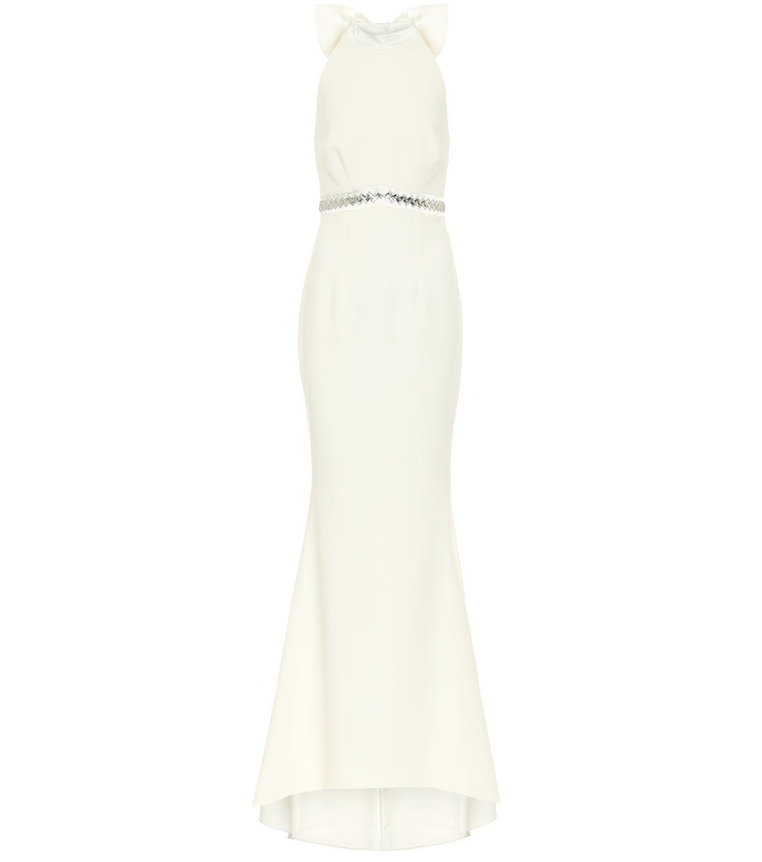 

Свадебное платье Shenice из атласного крепа Safiyaa, Silver On Ivory