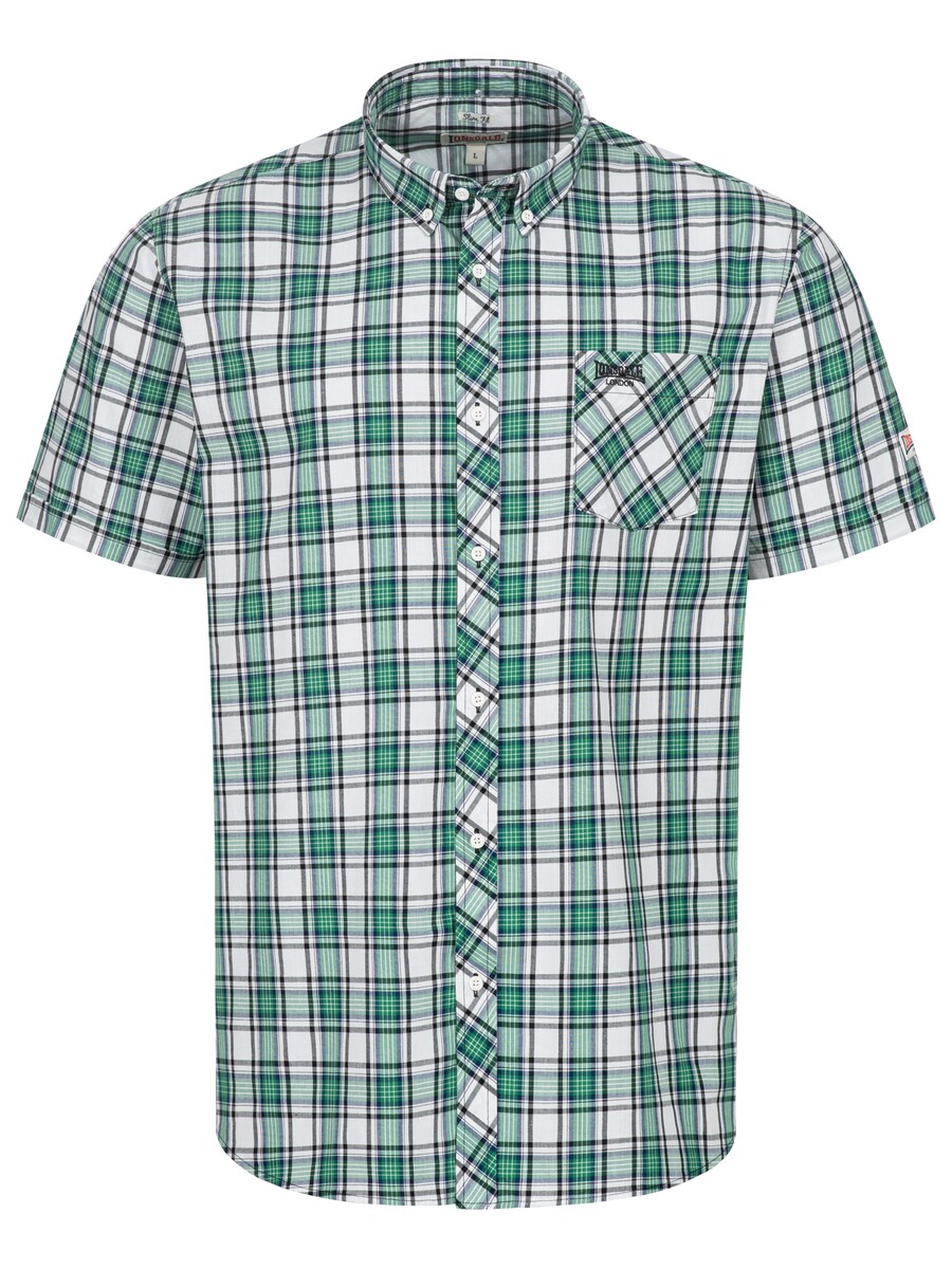 

Рубашка обычного кроя на пуговицах LONSDALE BRIXWORTH, цвет Green/White