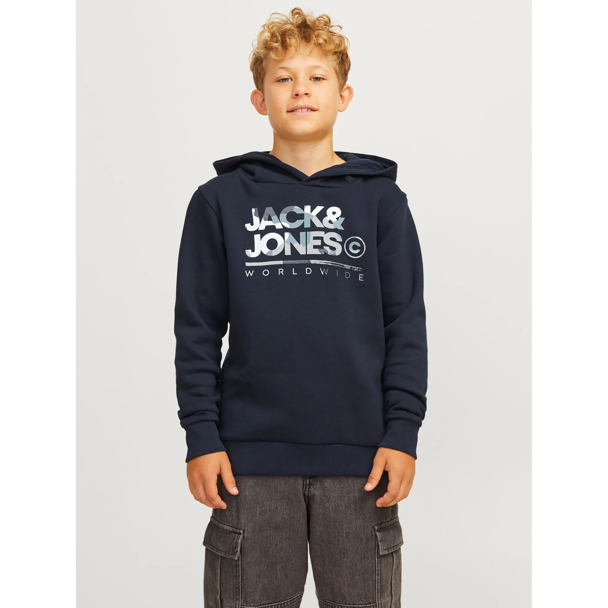 

Детская толстовка Jack & Jones «JJLUKE SWEAT HOOD JNR» Jack & Jones Junior, цвет navy blazer