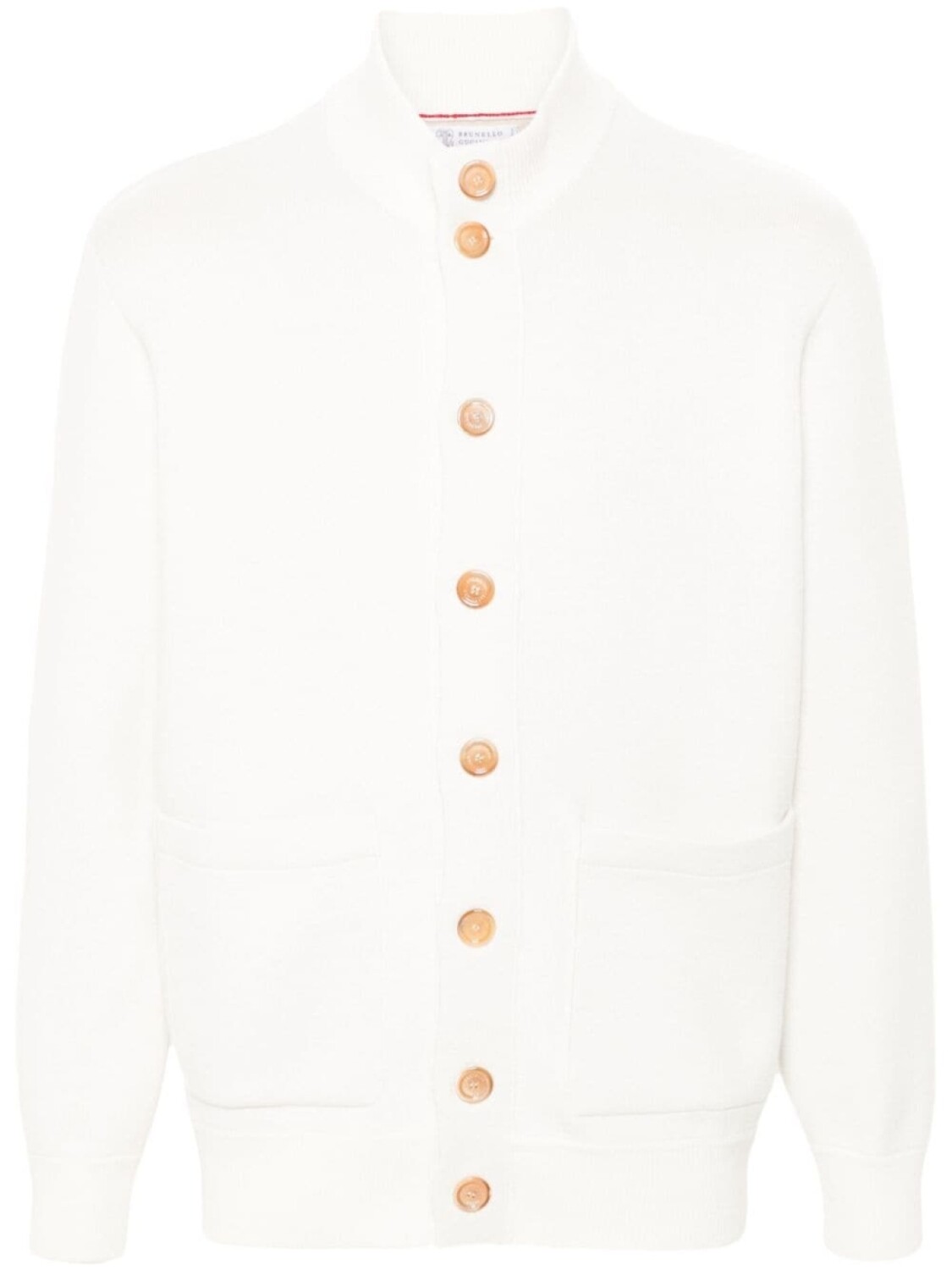 

Brunello Cucinelli кардиган в рубчик, белый