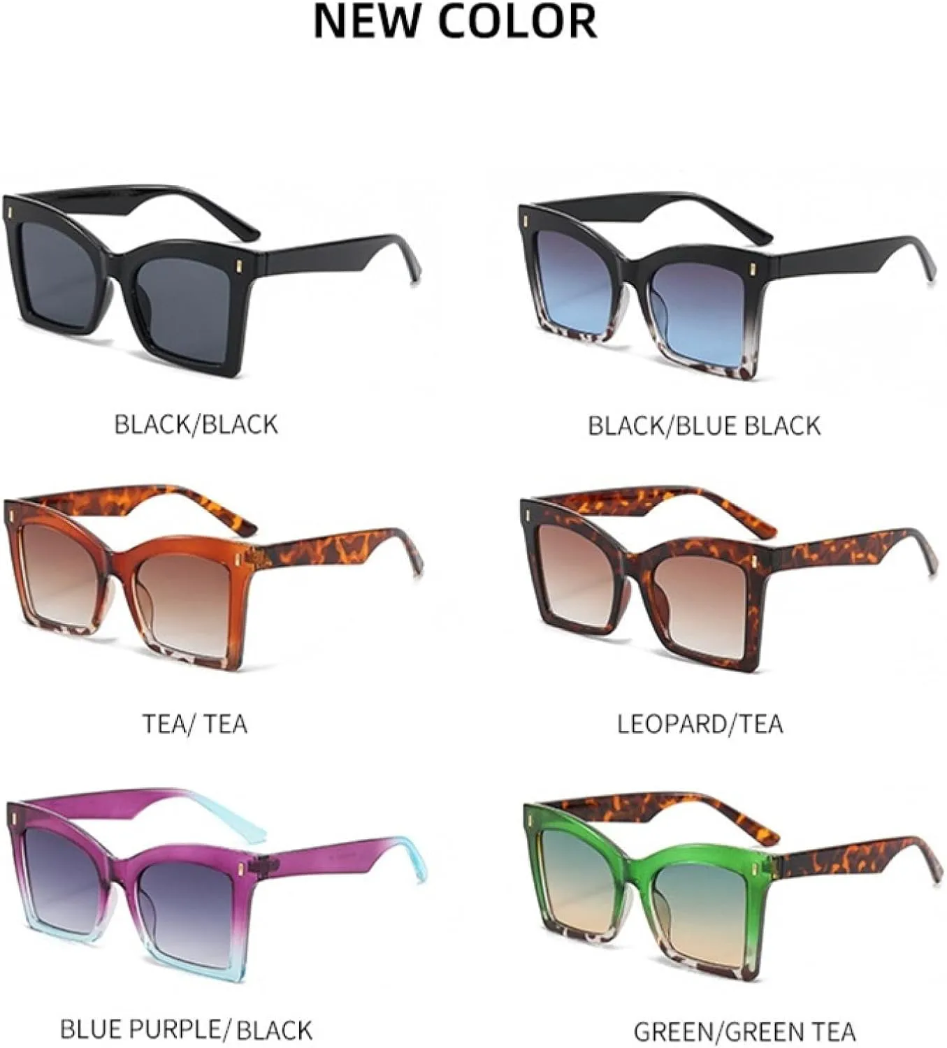 

Солнцезащитные очки с защитой UV400 | Заклепки, панк, зеленые линзы | для женщин и мужчин, для занятий спортом на открытом воздухе и вождения DSVIGF, Green