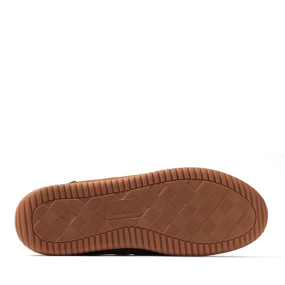 Мужские мокасины Dearfoams Pierce из искусственной замши, цвет Chestnut — фото 4