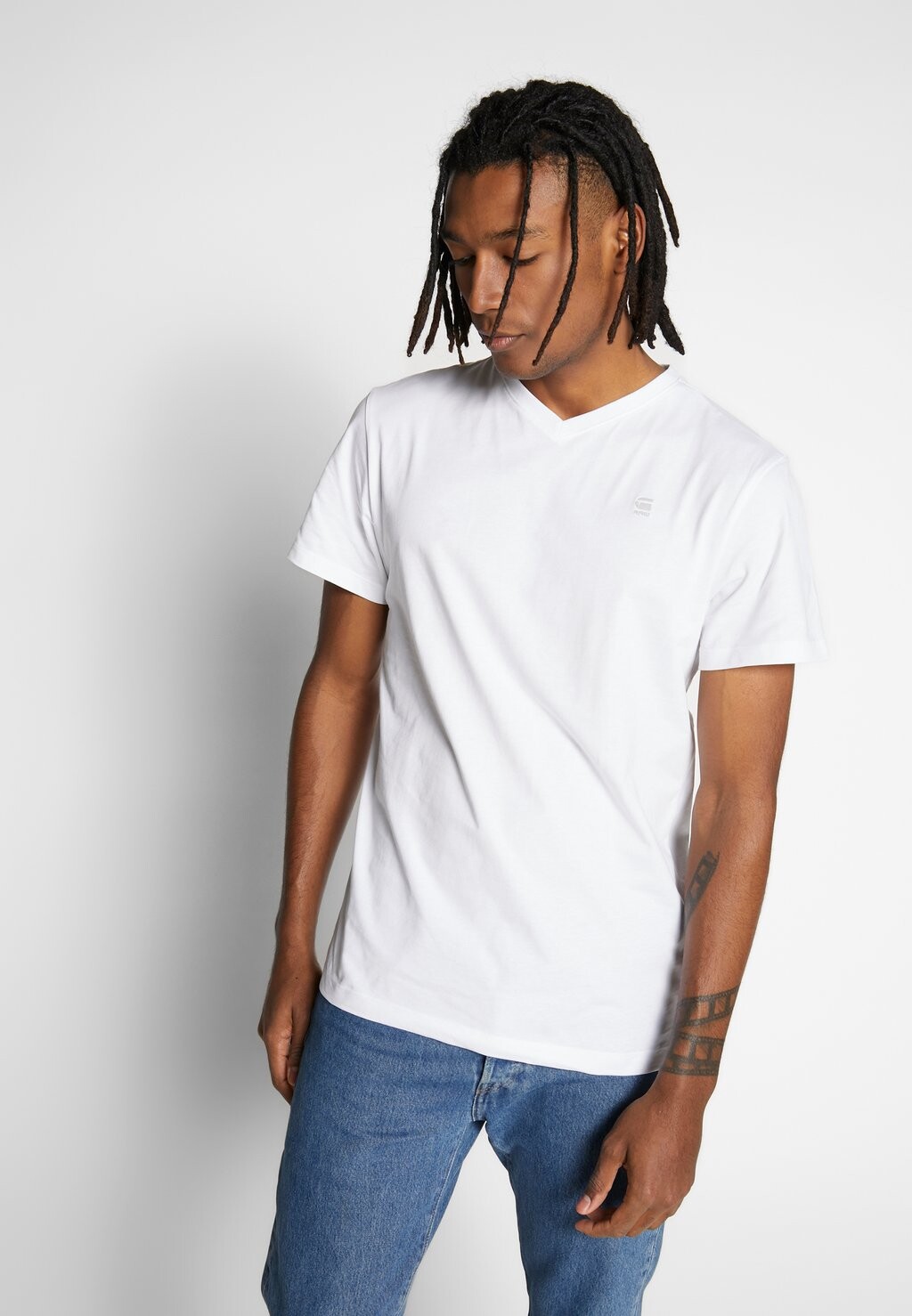 

Футболка базовая BASE-S V-NECK G-Star, цвет white
