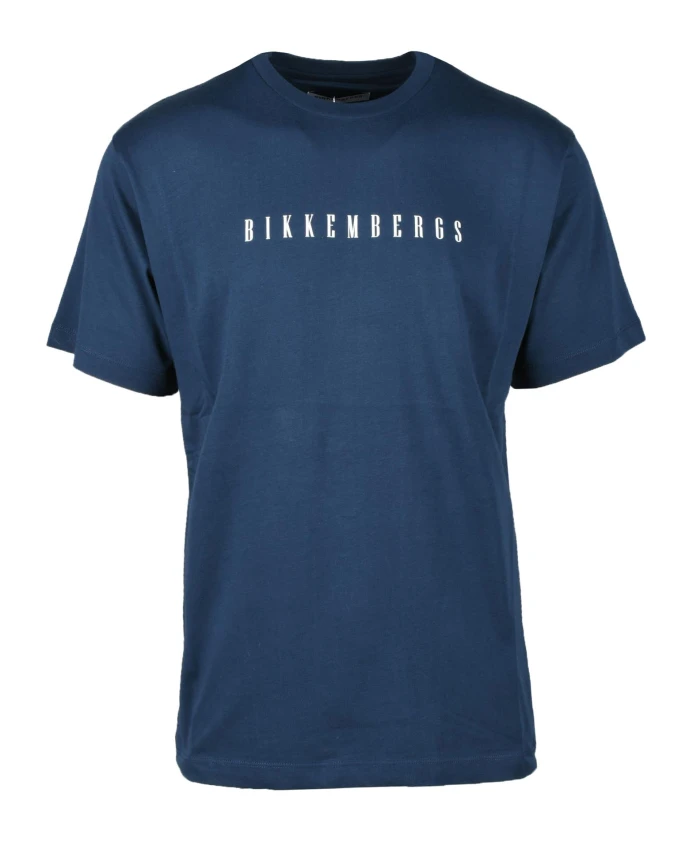 

Хлопковая футболка Bikkembergs, синий