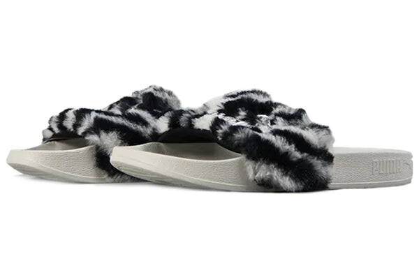 Тапочки leadcat ftr zebra slide Puma, черный — фото 2