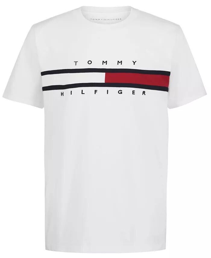 Новая фирменная футболка Little Boy Tommy Tommy Hilfiger, серый — фото 4