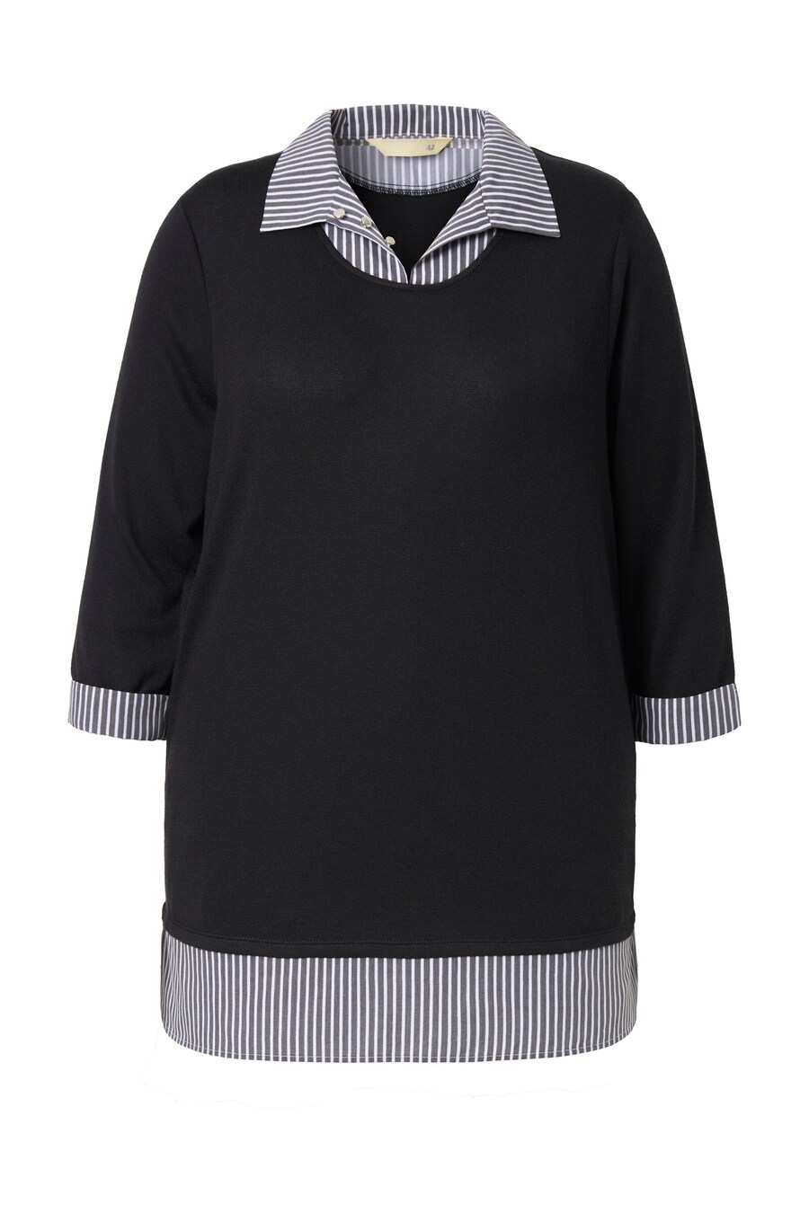 

Тонкий вязаный свитер MIAMODA Sweater, черный