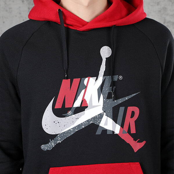 Толстовка Air Jordan Jumpman Classics Contrast Color Stitching Casual Sports Black, черный — фото 3