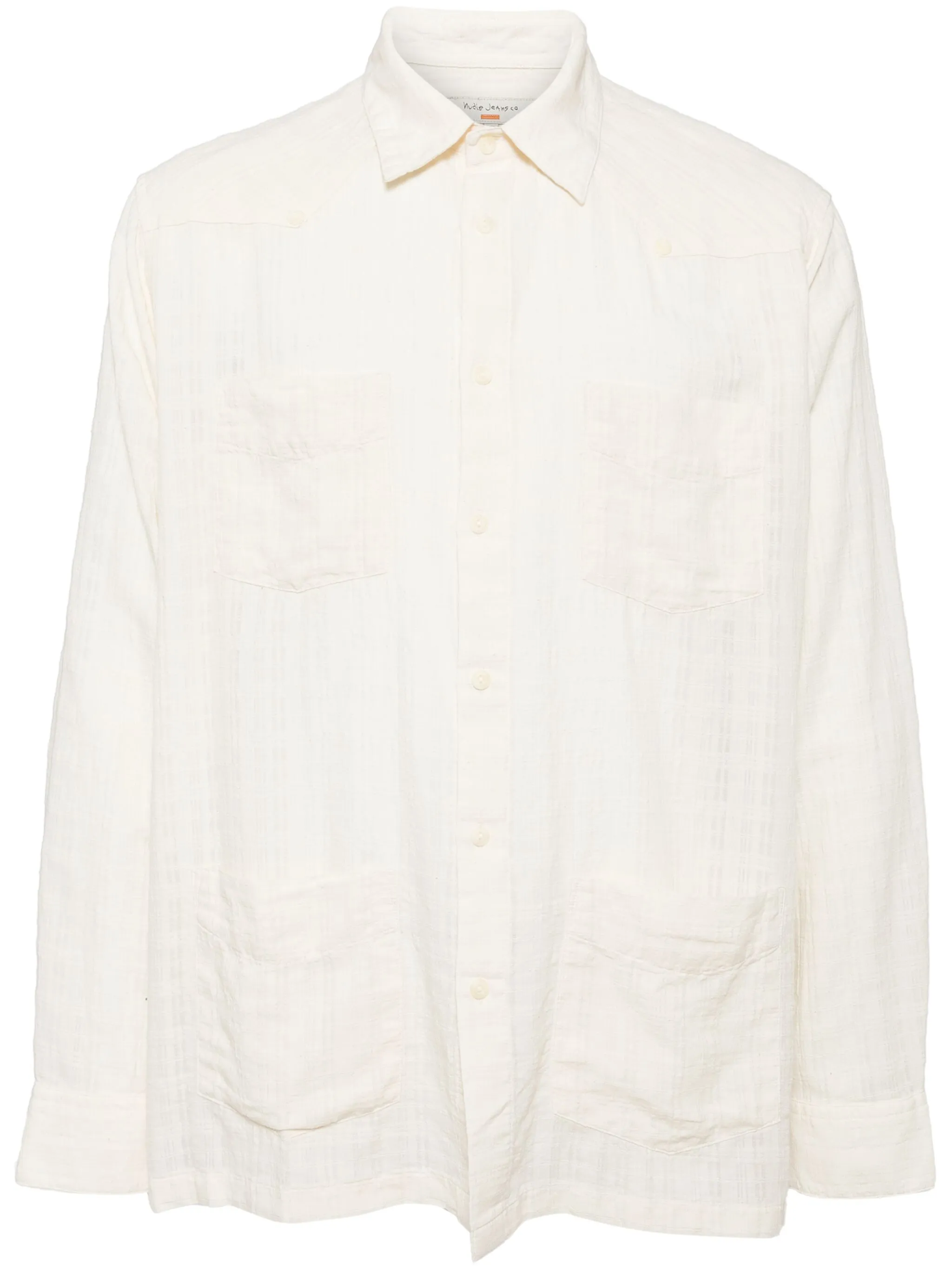 

Клетчатая рубашка Nudie Jeans, нейтральный