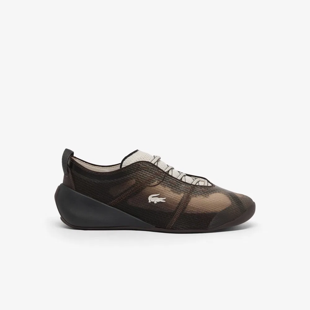 Мужские низкие кроссовки AG-LT Active цвета офф-вайт и тёмно-коричневый от Lacoste — фото 2