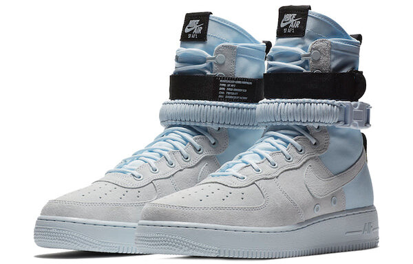 Кроссовки sf air force 1 высокие Nike, синий — фото 3