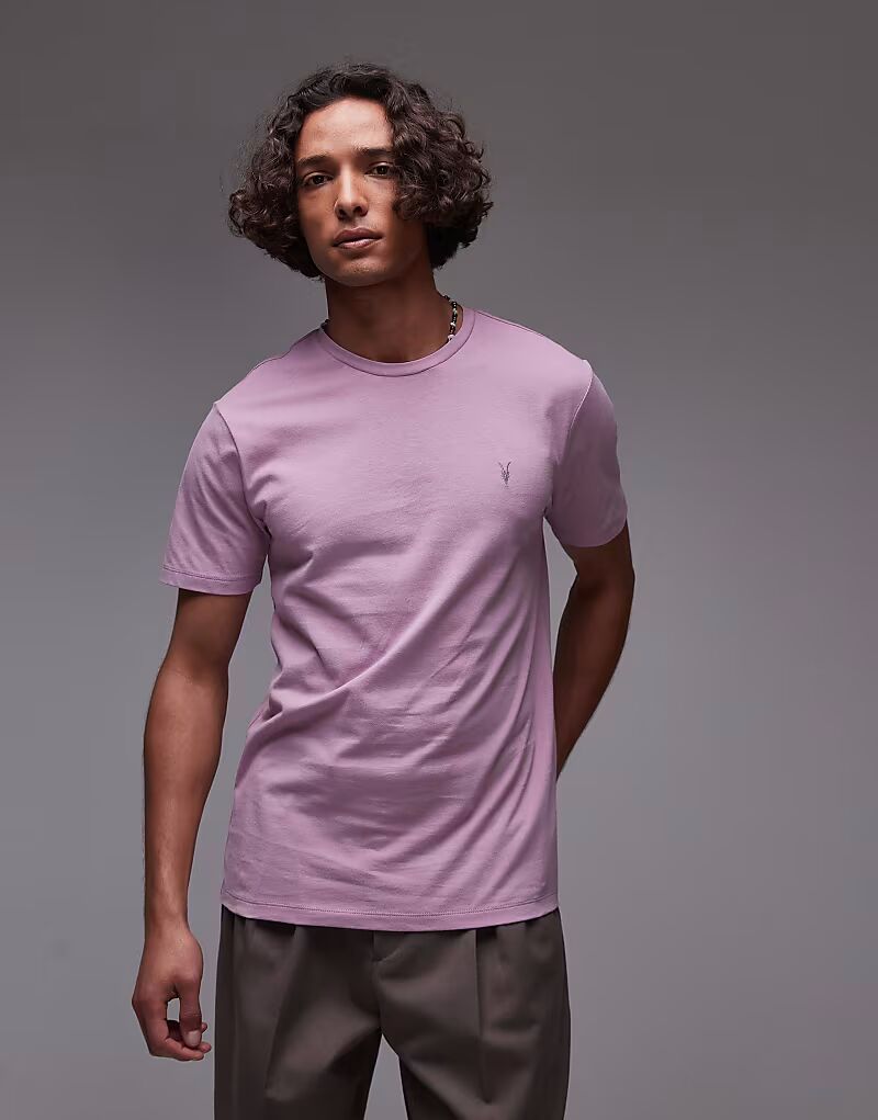 

Футболка с коротким рукавом Allsaints Brace пепельно-фиолетового цвета