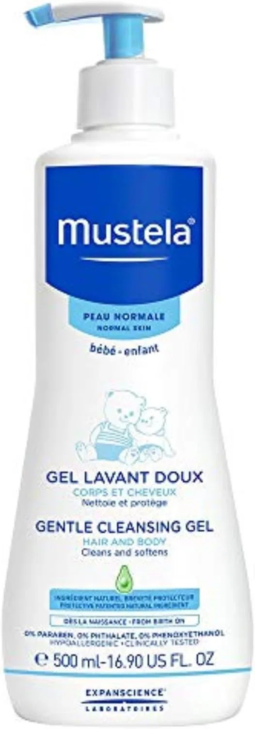 Гель для умывания Mustela — Mustella Gentle Cleansing Gel для волос и тела, 500 мл