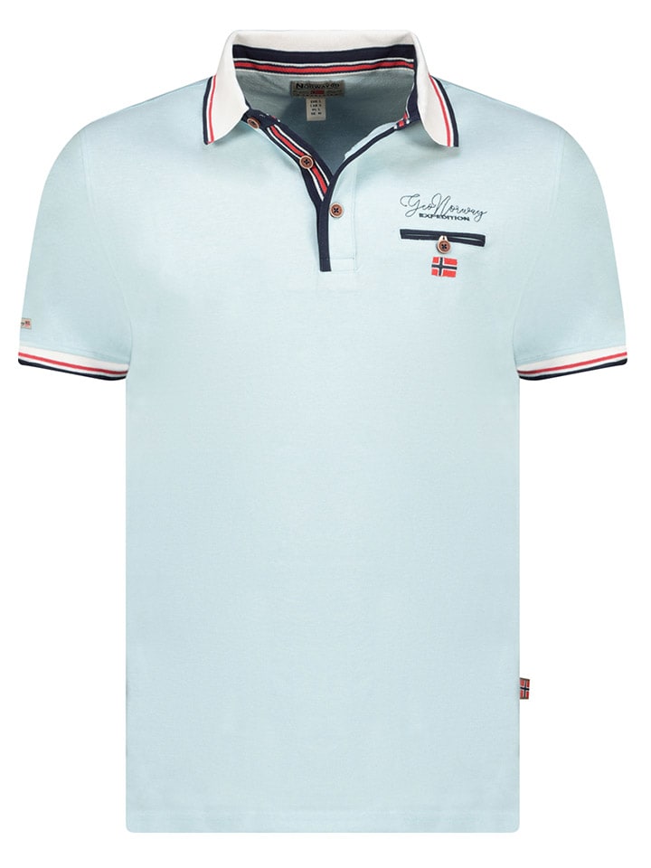 

Рубашка-поло Geographical Norway, светло-синий