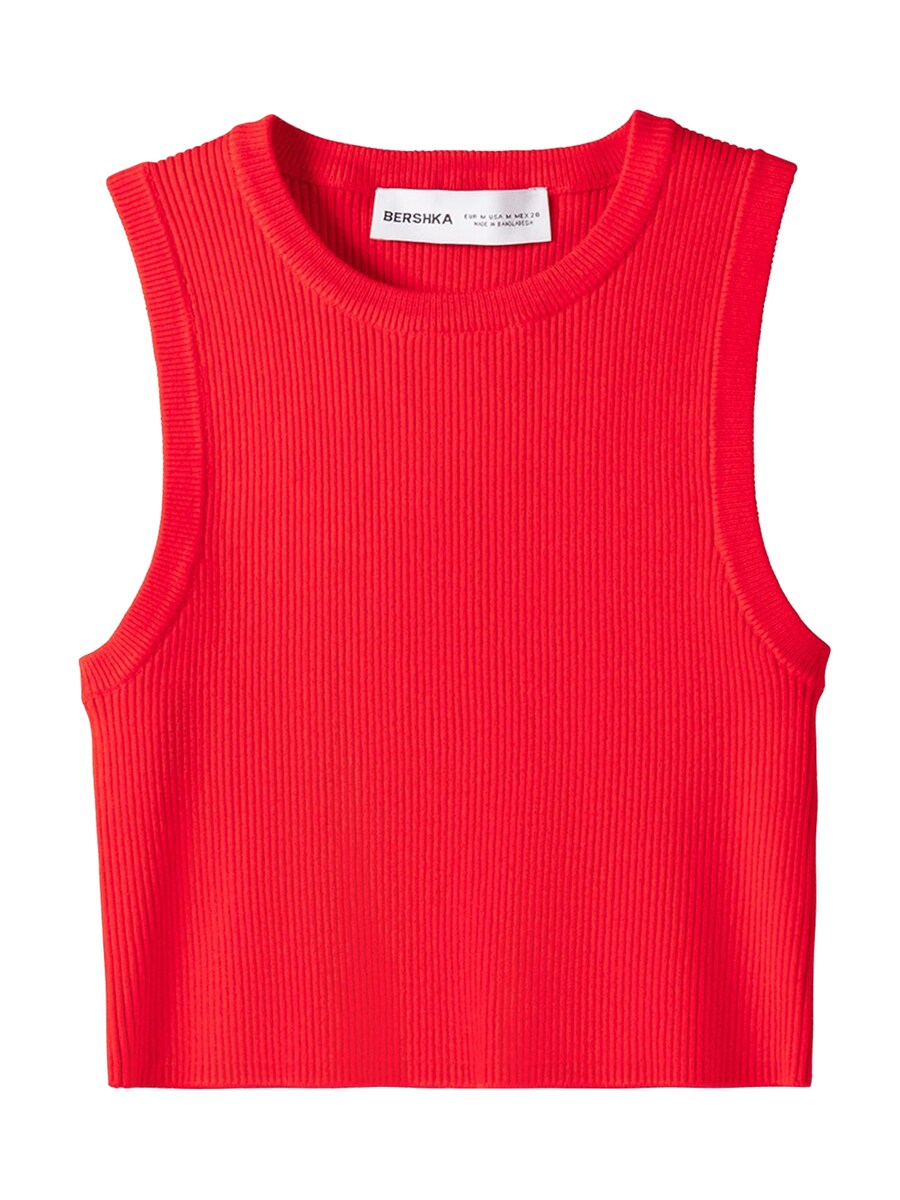 

Вязаный топ Bershka, красный