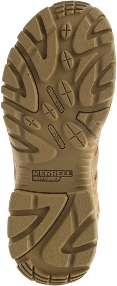 Мужские тактические водонепроницаемые ботинки Merrell Strongfield 15 см, дышащие и удобные рабочие, боевые и походные обувь, 4.5 Dark Coyote — фото 2