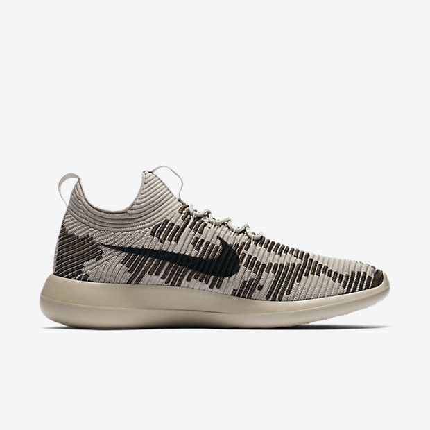 Кроссовки NikeLab Roshe Two Flyknit V2, желто-коричневый — фото 3