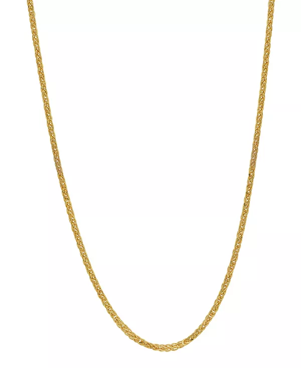 

Ожерелье из цепочек Wheat Link длиной 20 дюймов (1,3 мм) из 18-каратного золота Macy'S, gold