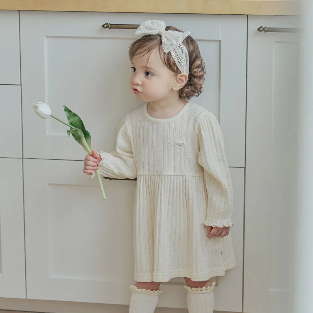 Детское платье «Бри» кремовое от Littletini