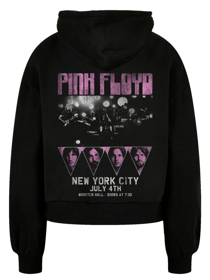 

Толстовка большого размера из органического материала Pink Floyd Tour NYC черного цвета F4NT4STIC