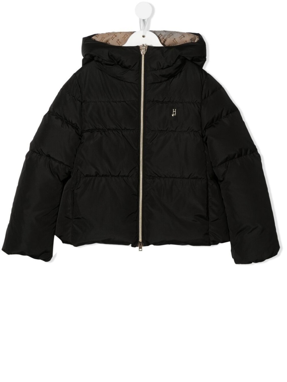 

Herno Kids пуховик с капюшоном, черный