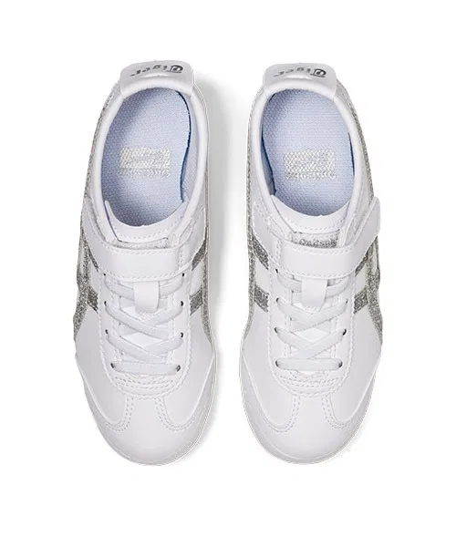 Детские кроссовки Onitsuka Tiger MEXICO 66 KIDS серебристо-белые — фото 4