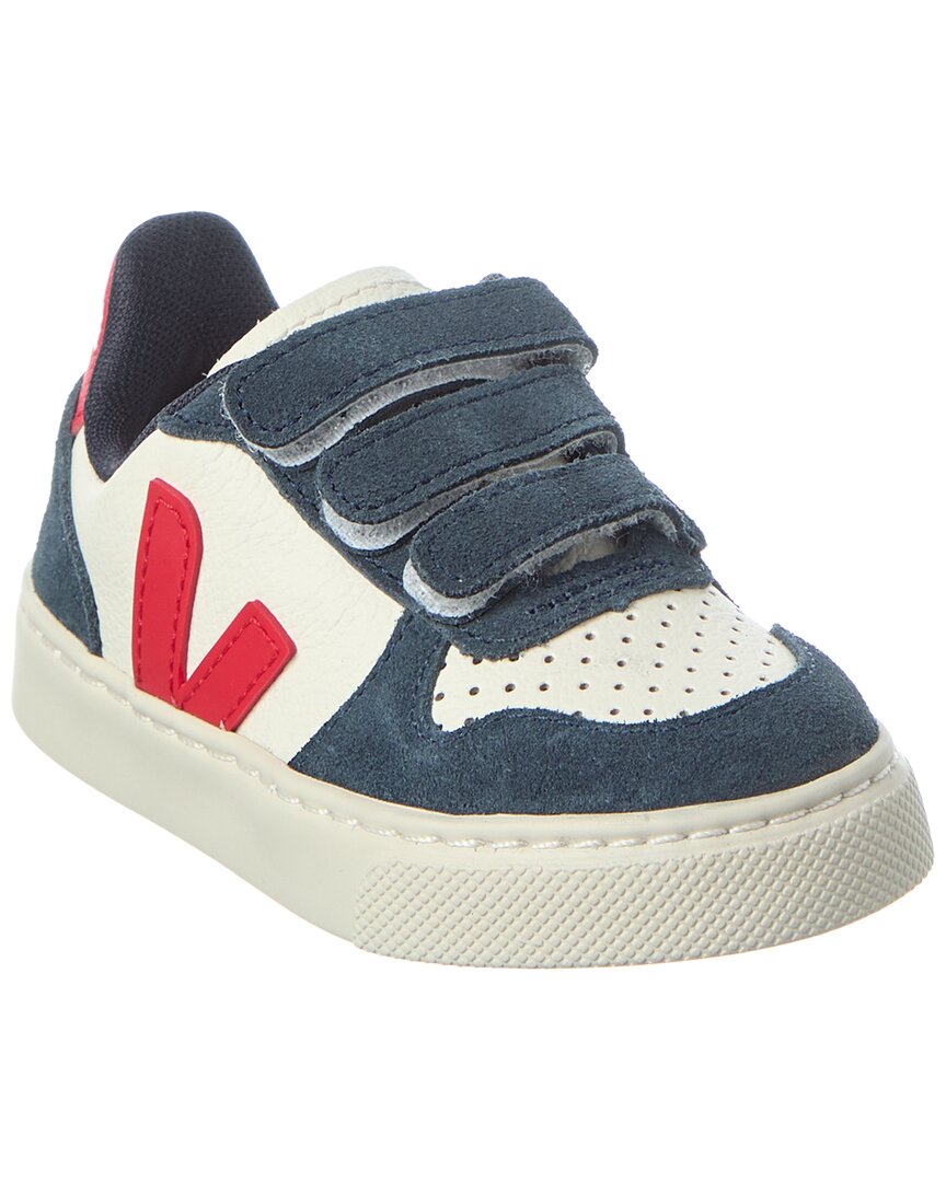 

Кроссовки VEJA Small V-10 из кожи и замши, синий