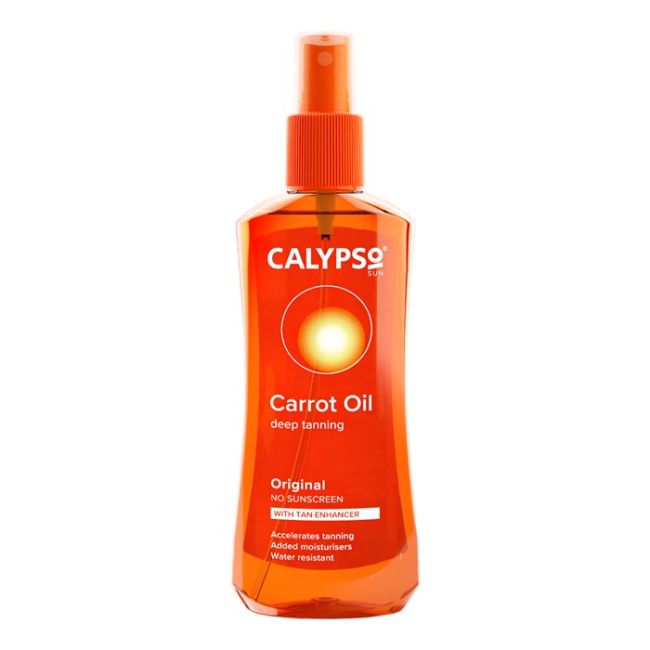 

Оригинальное масло для загара на основе морковного масла Calypso, 200 мл