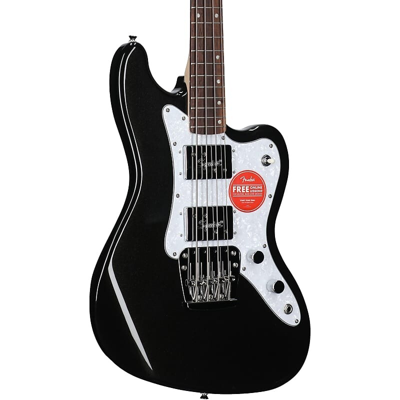

Басс гитара Squier Paranormal Rascal HH Bass Guitar, Metallic Black