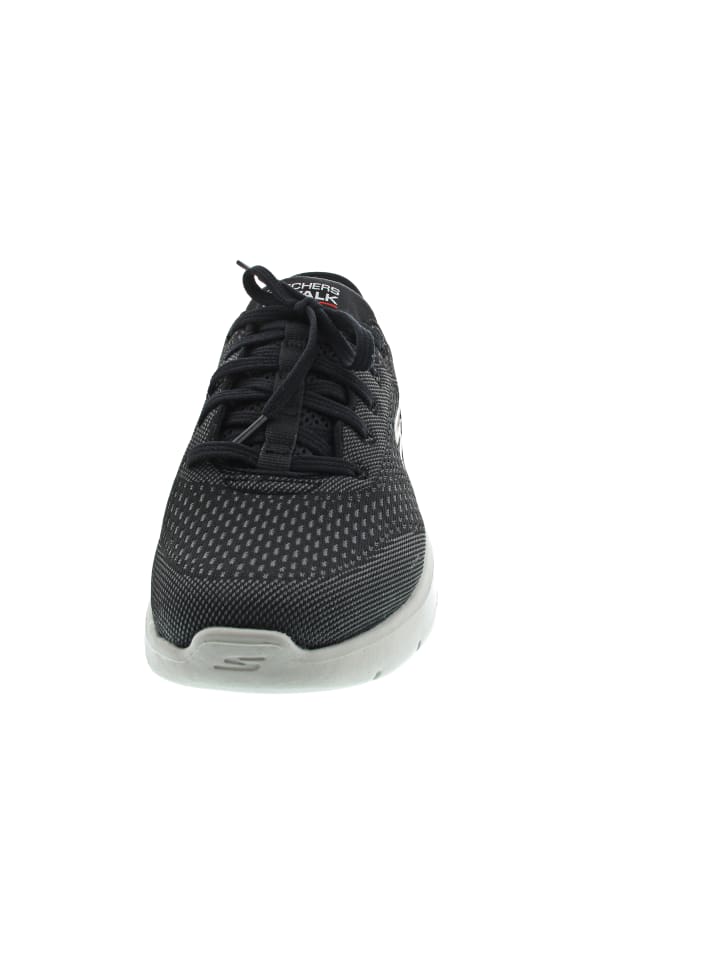 Skechers SlipIns: Go Walk Flex - Новые низкие кроссовки черного цвета — фото 4
