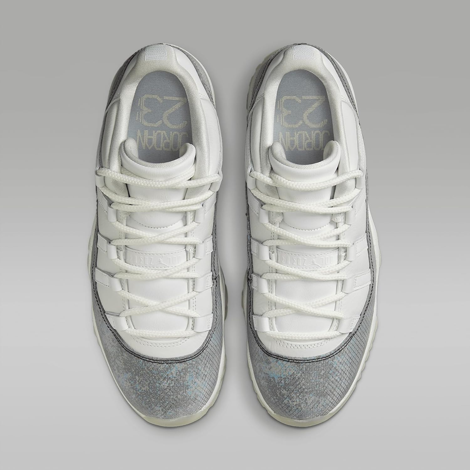Мужские кроссовки Nike Air Jordan 11 Retro, белый/черный/серый — фото 4