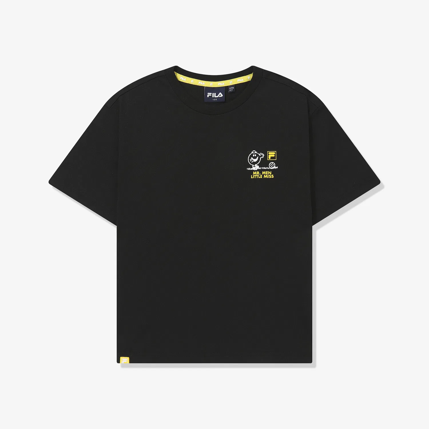 Детская футболка Drywave Mr. Men Little Miss Cool Vacation, чёрная, от Fila Kids — фото 2