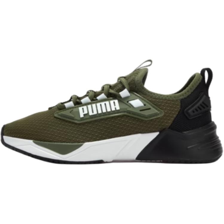 

Retaliate 3. Низкие дышащие кроссовки с амортизацией для детей. PUMA, оливковый