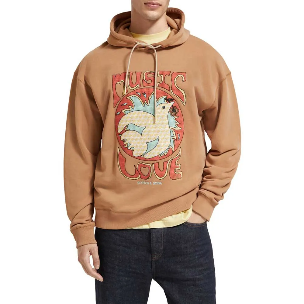 

Худи Scotch & Soda Artwork, коричневый