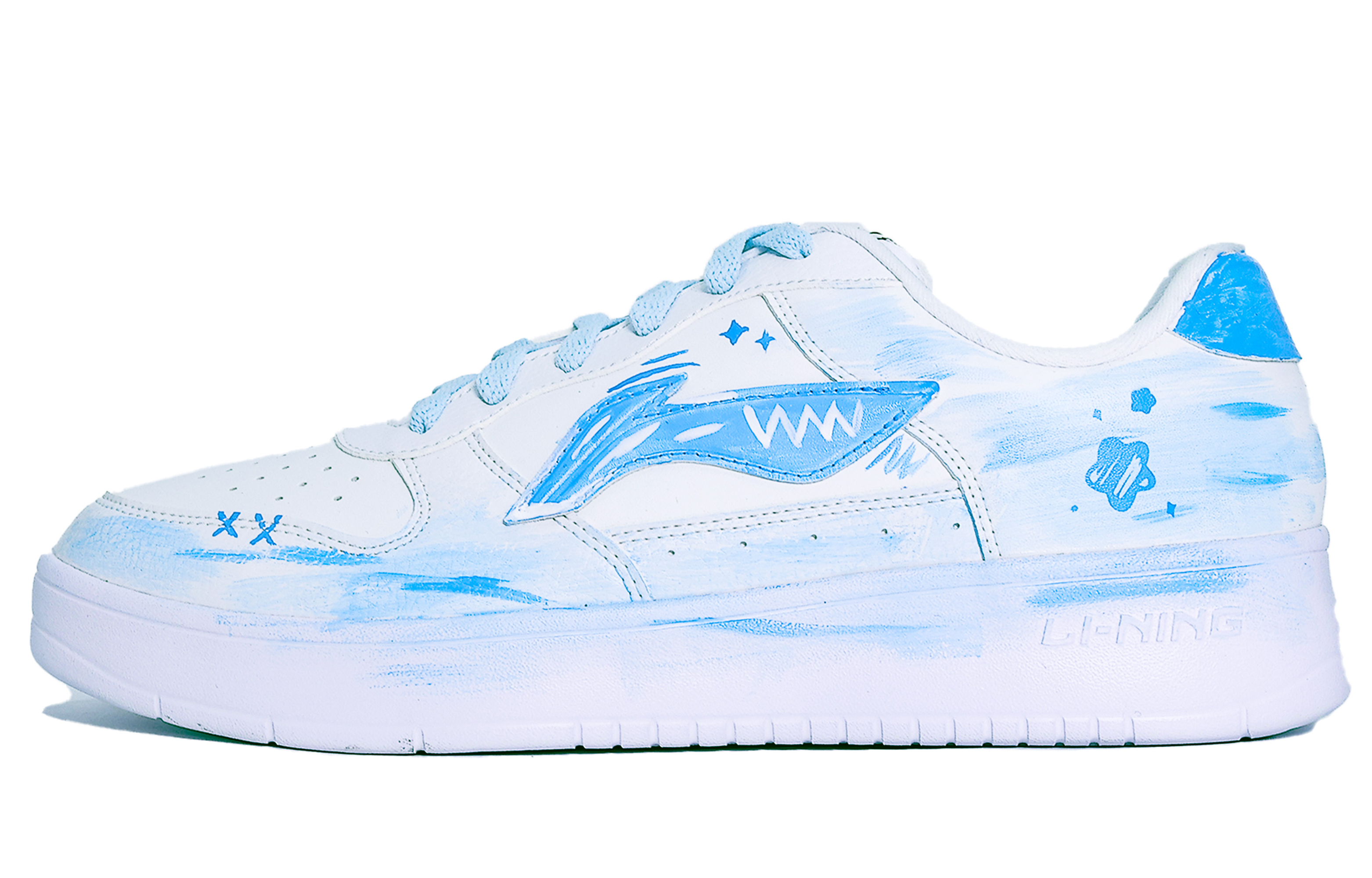 

Понтонные лодки устойчивые к истиранию увеличивающие высоту лоу-топ скейтборд кроссовки мужские LINING, светло-голубой