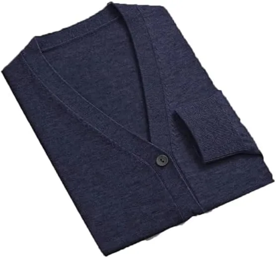 

Мужской кардиган с V-образным вырезом и длинным рукавом