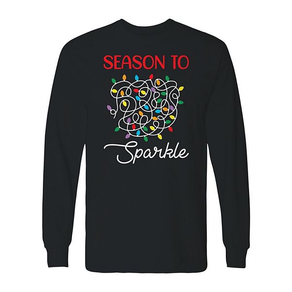 

Мужская футболка с длинным рукавом и новогодним принтом Licensed Character