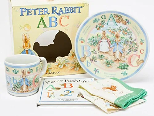 Детский набор посуды «Peter Rabbit ABC» из 2 предметов, синий, от Wedgwood — фото 2
