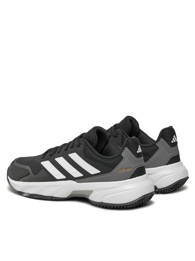 Теннисные кроссовки CourtJam Control 3 Clay Tennis ID7392 Adidas, черный — фото 3
