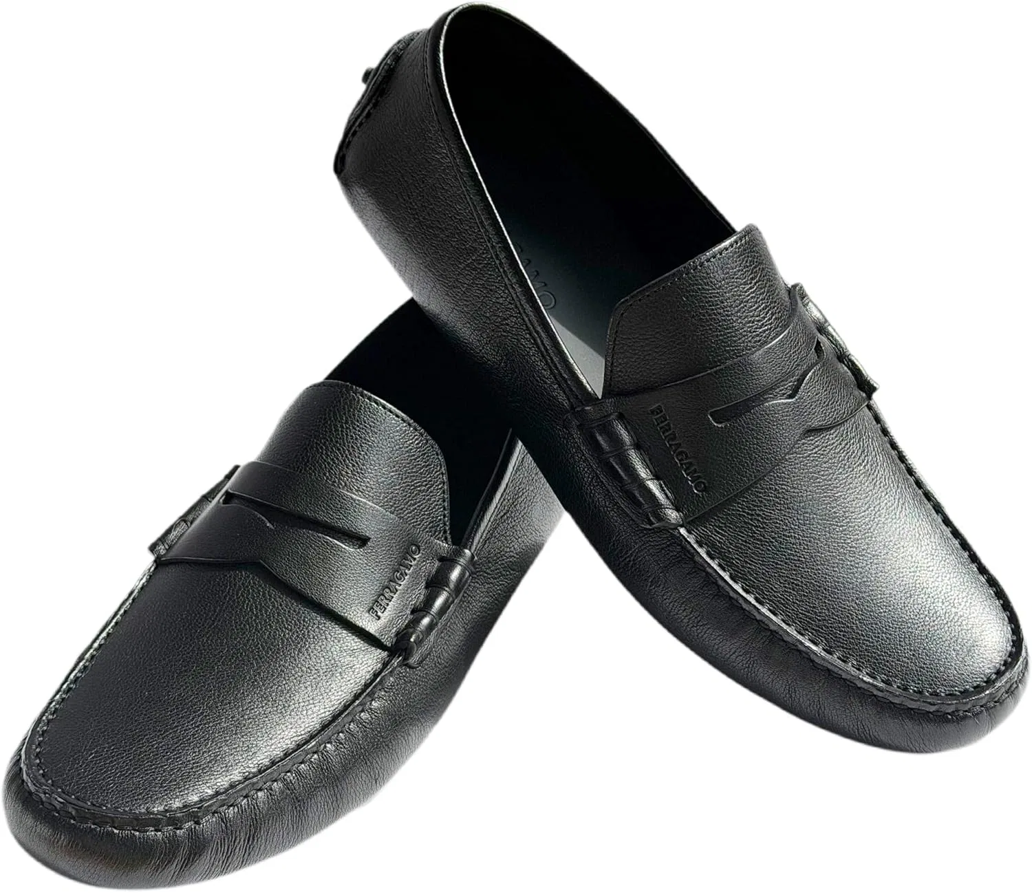 Лоферы из натуральной кожи, Ferragamo, черный — фото 4