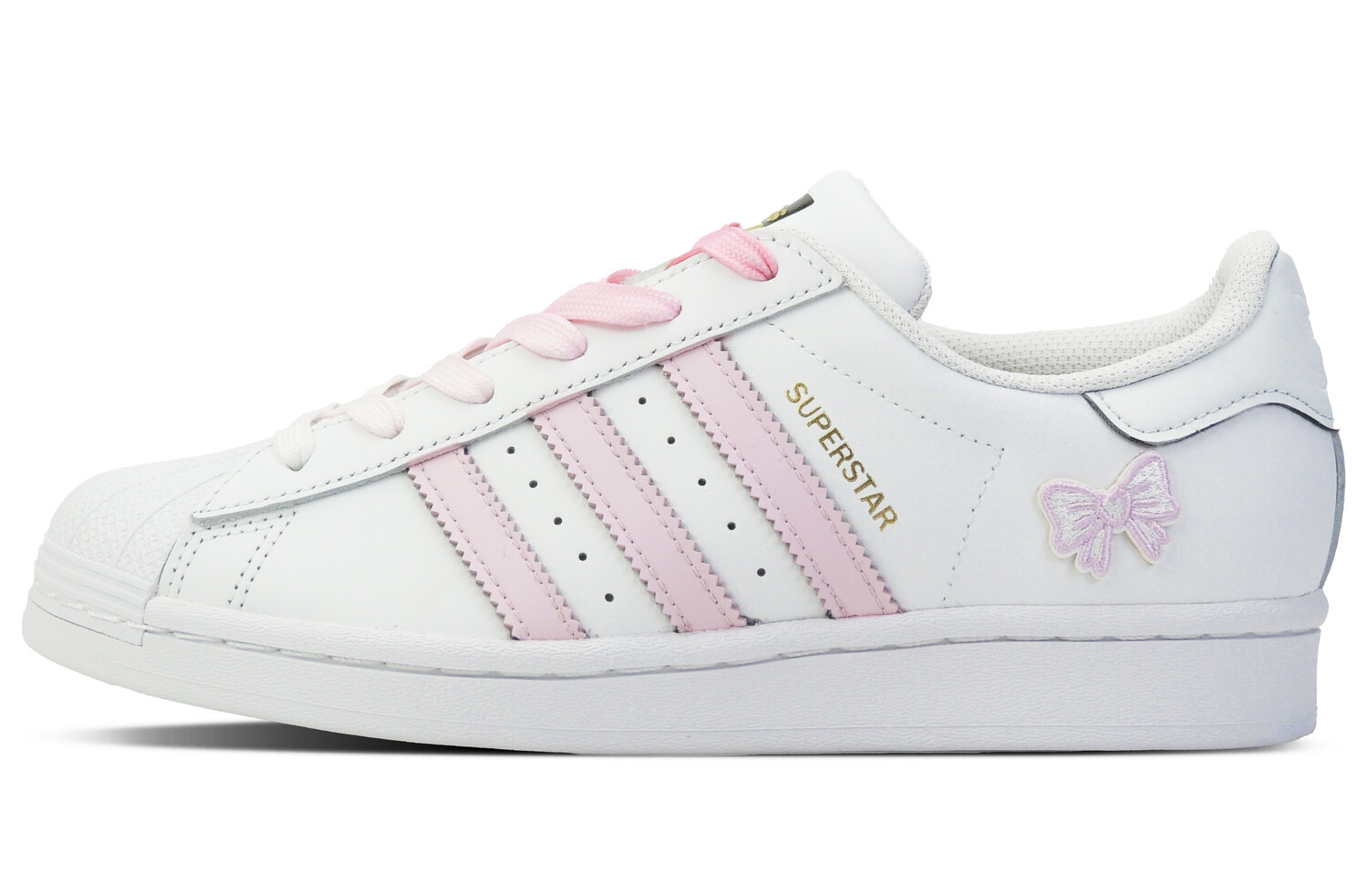 

Кроссовки adidas originals Superstar Skateboarding Shoes Unisex Low-top White/Pink, белый
