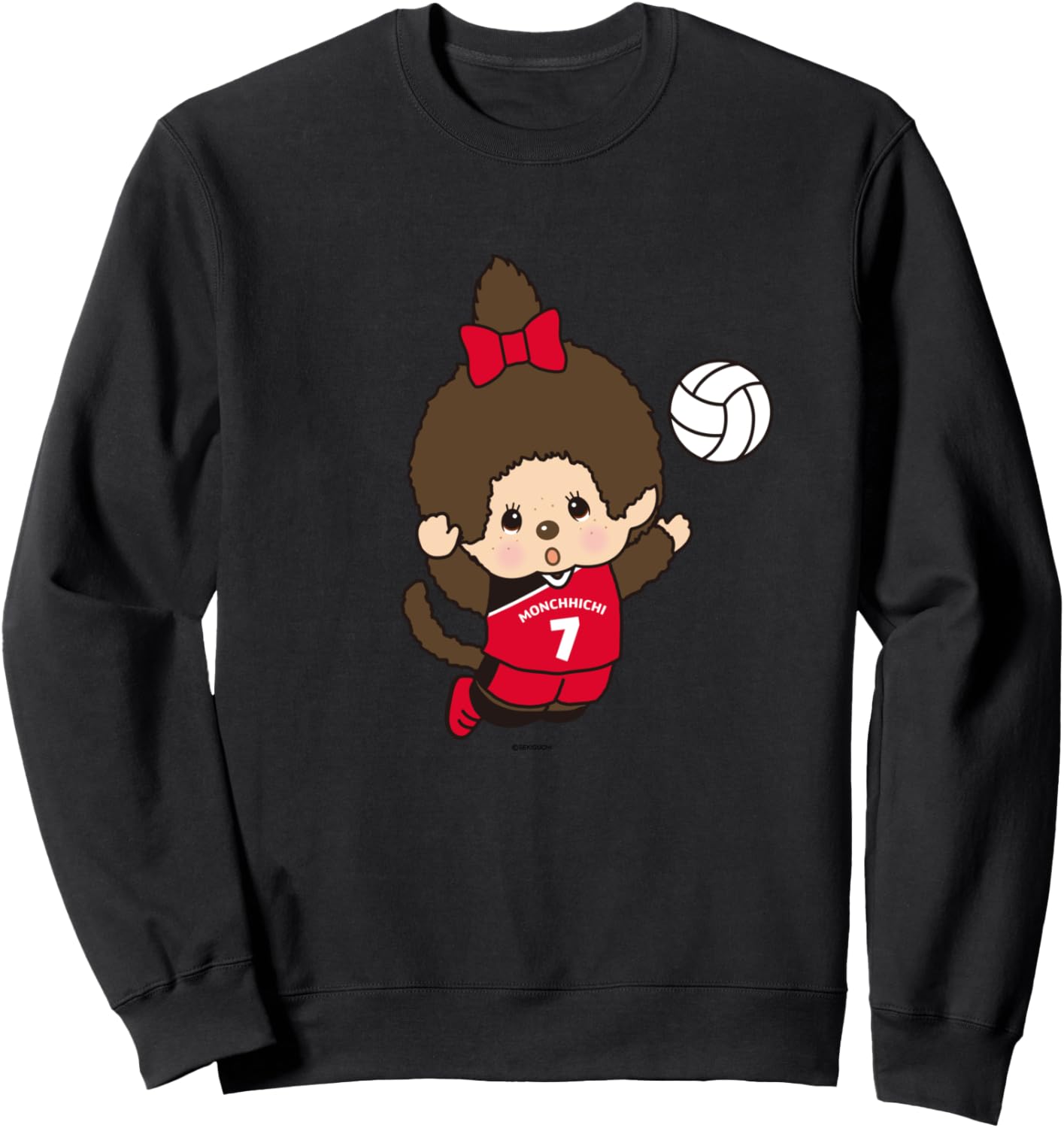 

Толстовка с графическим принтом Monchitch Monchhichi, черный