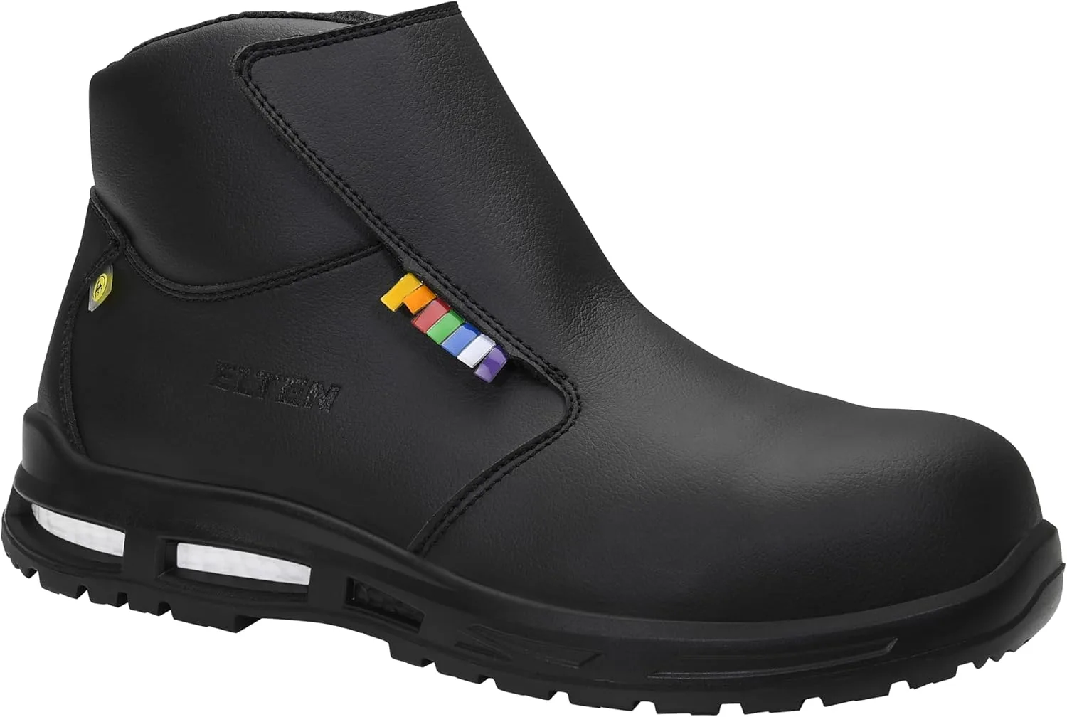 Защитные ботинки ELTEN Brice XXTM Black Mid ESD S3S, женские и мужские, текстильные, с композитным защитным носком (легче стального), легкие, классические, черный