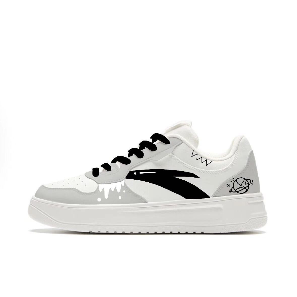 

Удобные низкие скейтбордные кроссовки унисекс с противоскользящей амортизацией и износостойкостью Anta, белый